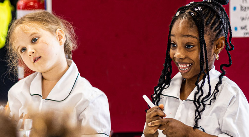 Gleeful student from Corpus Christi Catholic Primary School Cranebrook