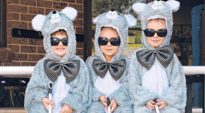 Students dressed up for performance at Corpus Christi Catholic Primary School Cranebrook