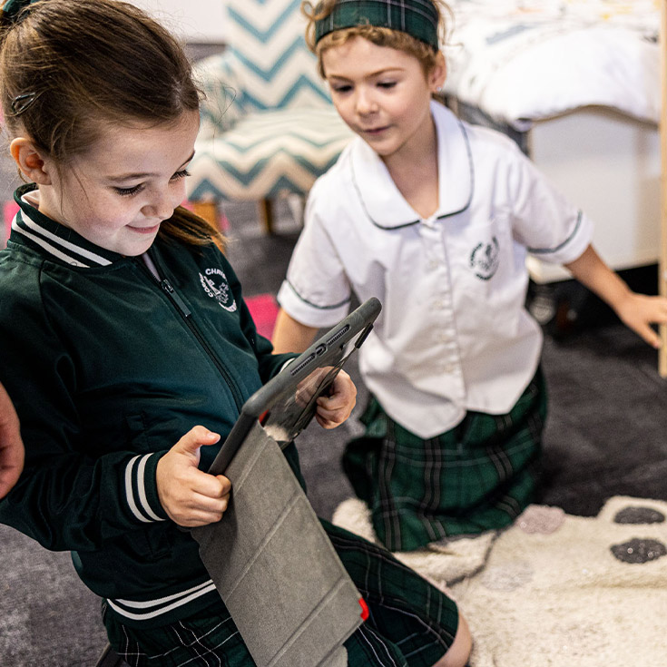 Students on iPad at Corpus Christi Catholic Primary School Cranebrook